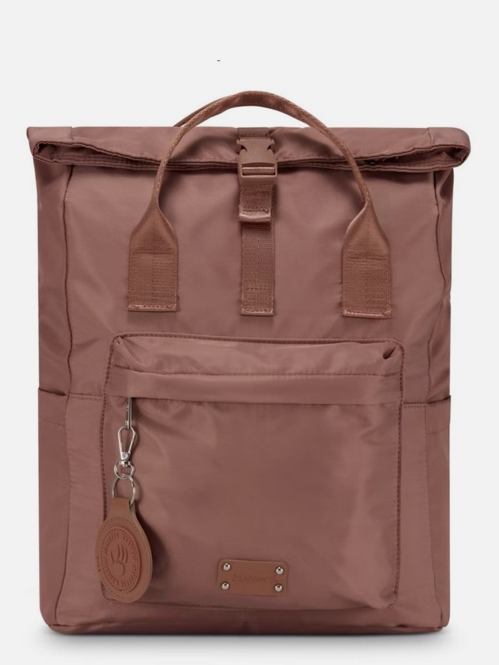 Travel or Campus Roll-Top Backpack in Dusty Rose NWT